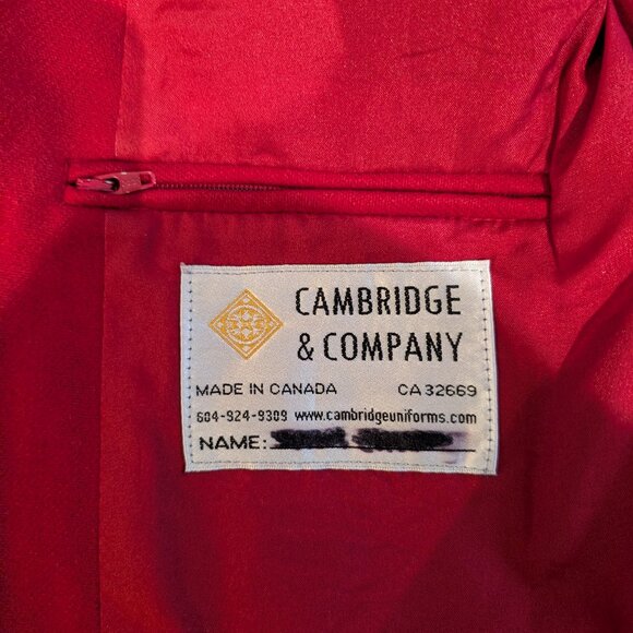 Vintage VTG 90s red wool school blazer collegiate Y2K cosplay - Picture 5 of 7